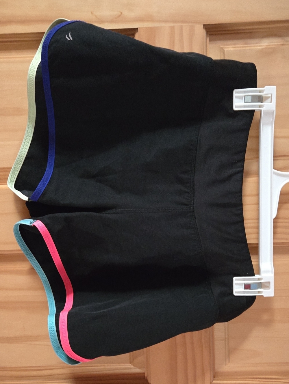 Ideology Black Bike Shorts with Multicolor Trim